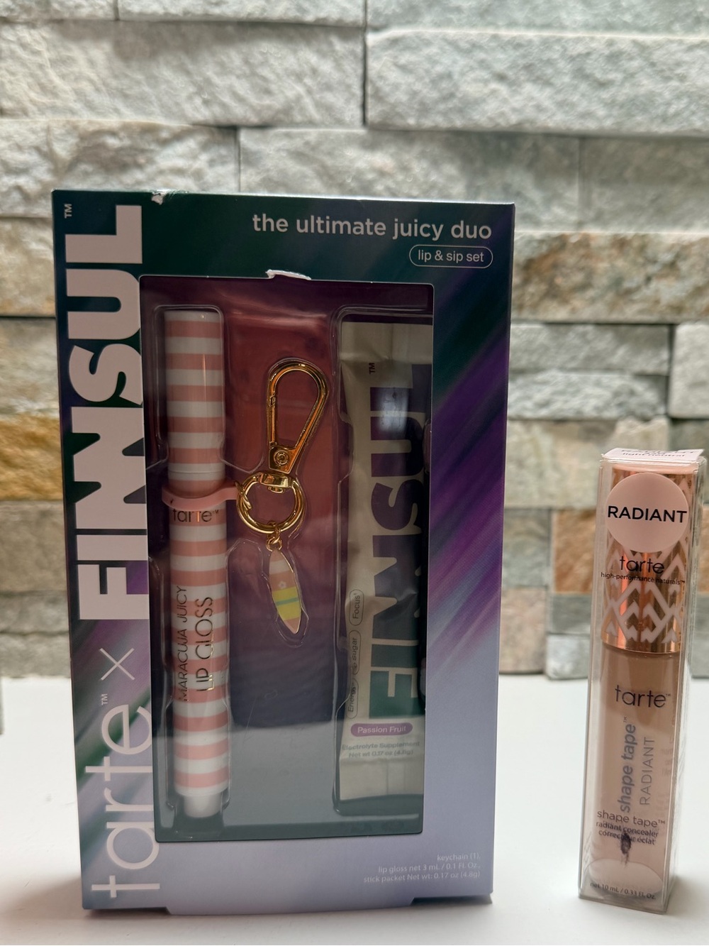 Tarte Shape Tape Radiant Concealer + x FINNSUL Juicy Duo Lip Gloss Set NIB